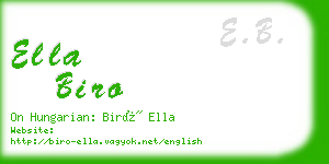 ella biro business card